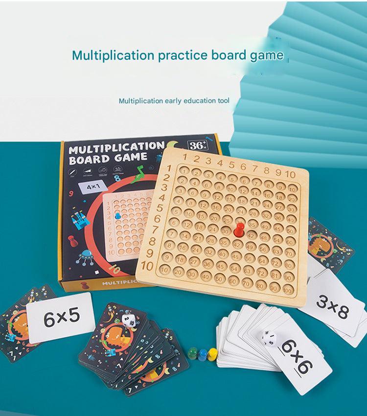 Group of kids playing multiplication game together