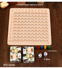 Multiplication learning activity in progress