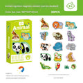 Vibrant animal puzzle pieces for kids education