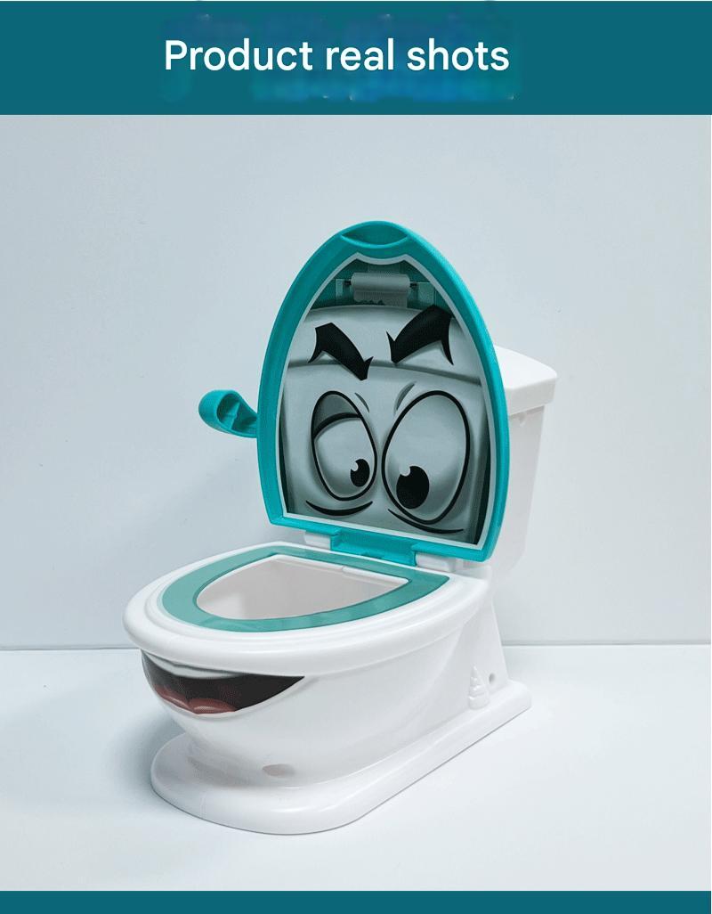 Hilarious toilet bowl game setup