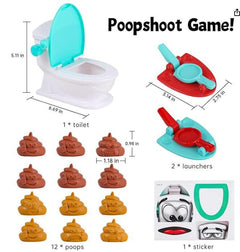 Kids playing the novelty toilet bowl game