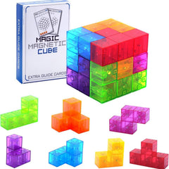 Magnetic Cube Building Blocks Set image 2