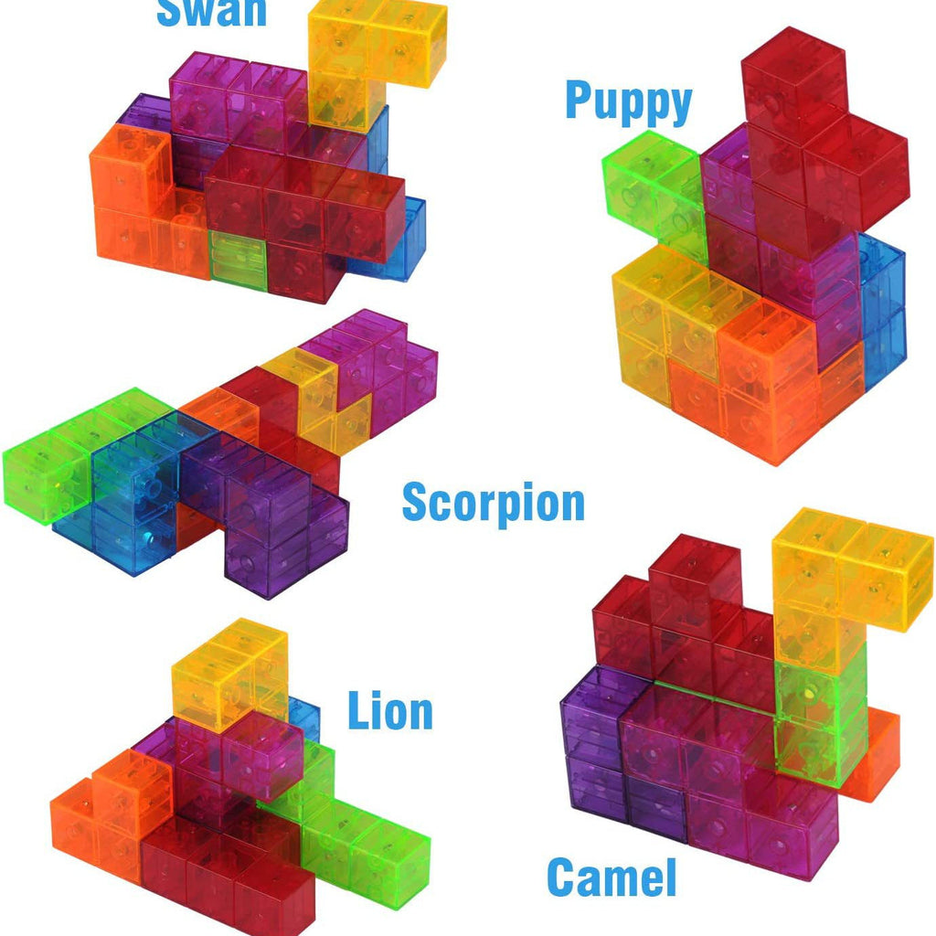 Magnetic Cube Building Blocks Set image 3