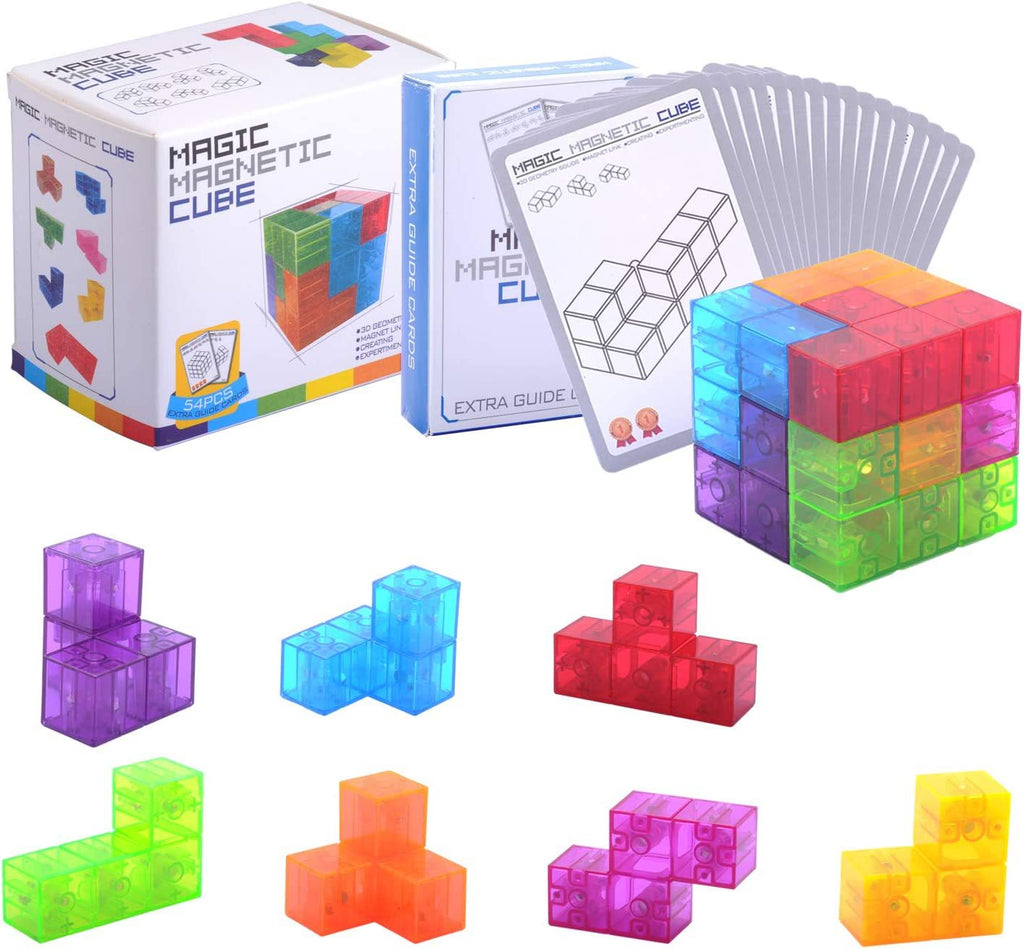 Magnetic Cube Building Blocks Set image 6