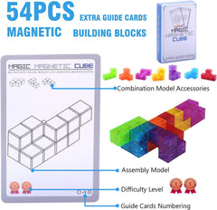 Magnetic Cube Building Blocks Set image 8