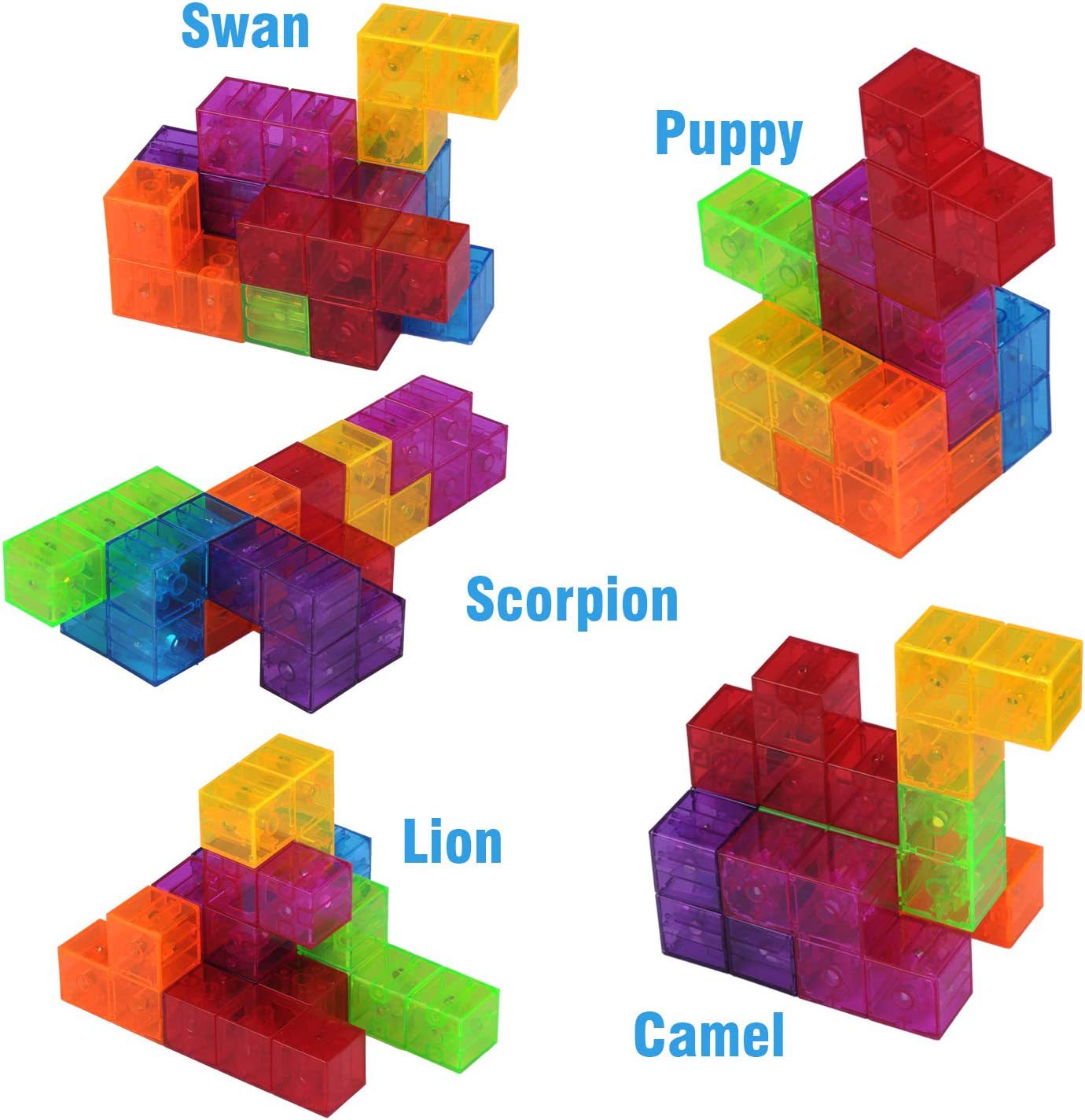 Magnetic Cube Building Blocks Set image 9