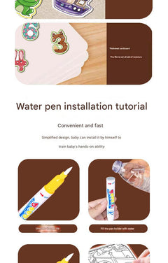 Video demonstration of the Magic Water Drawing Book