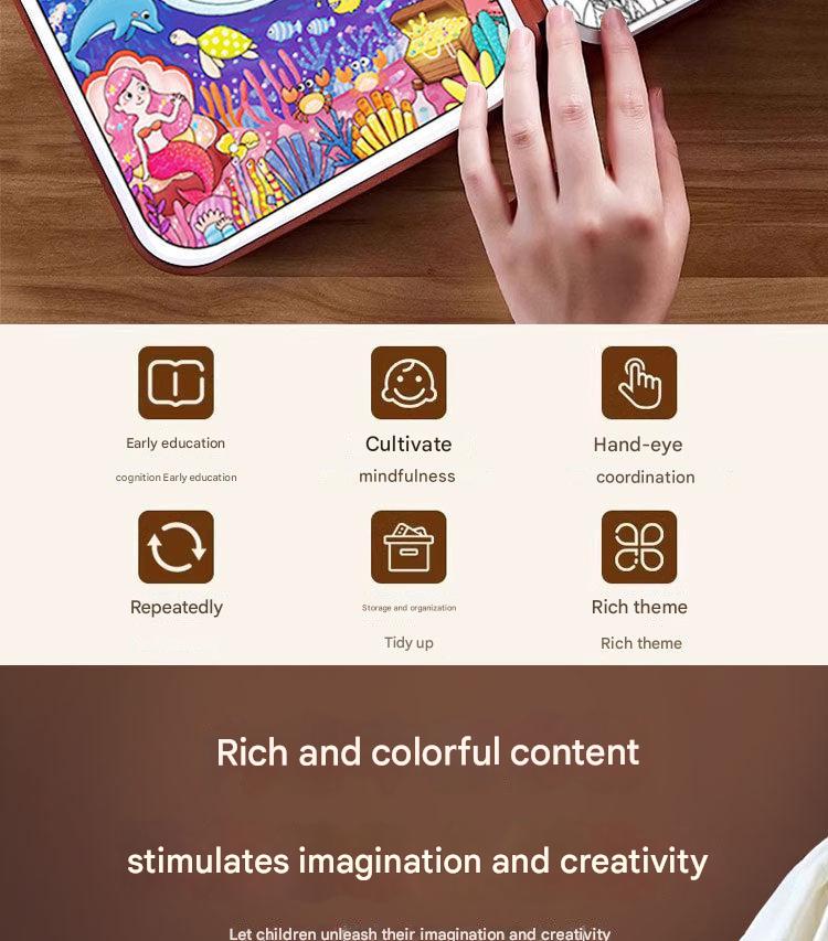 Fun and engaging themes in the Magic Water Drawing Book