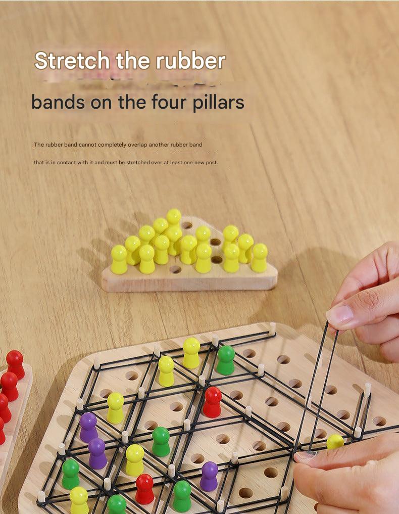Durable polymer chess pieces for kids