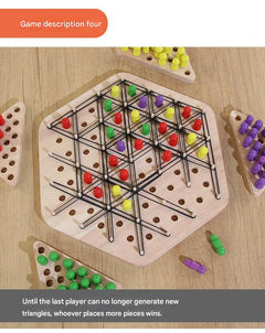 Image of Geometric Triangle Chess Set for kids