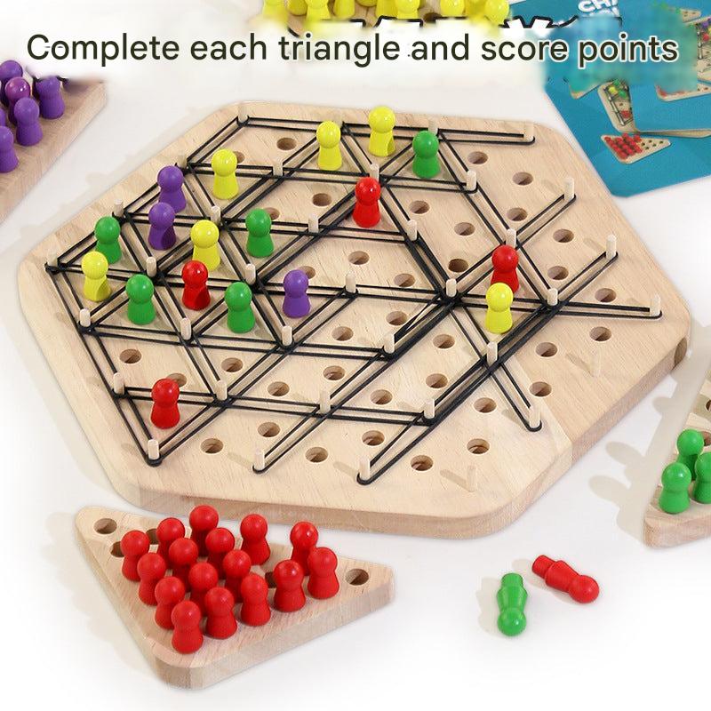 Close-up of interactive chess game board