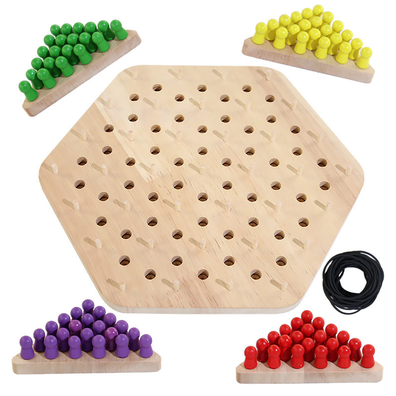 Durable polymer chess pieces for kids