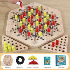 Instructions included with Geometric Triangle Chess Set