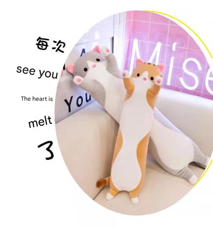 Comfortable long cat plush for sleeping