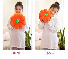 Cute Pumpkin Plush Pillow front view