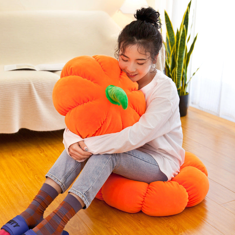 Cute pumpkin plush toy for decor