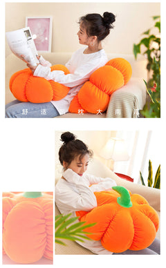 Large plush round cushion for comfort
