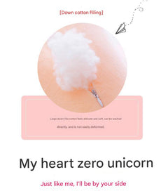 Angel Unicorn Plush Toy on a children's bed