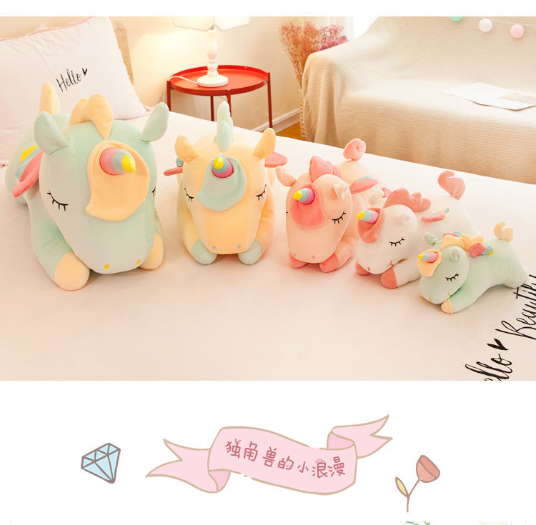 Close-up of Angel Unicorn Plush Toy showing detail