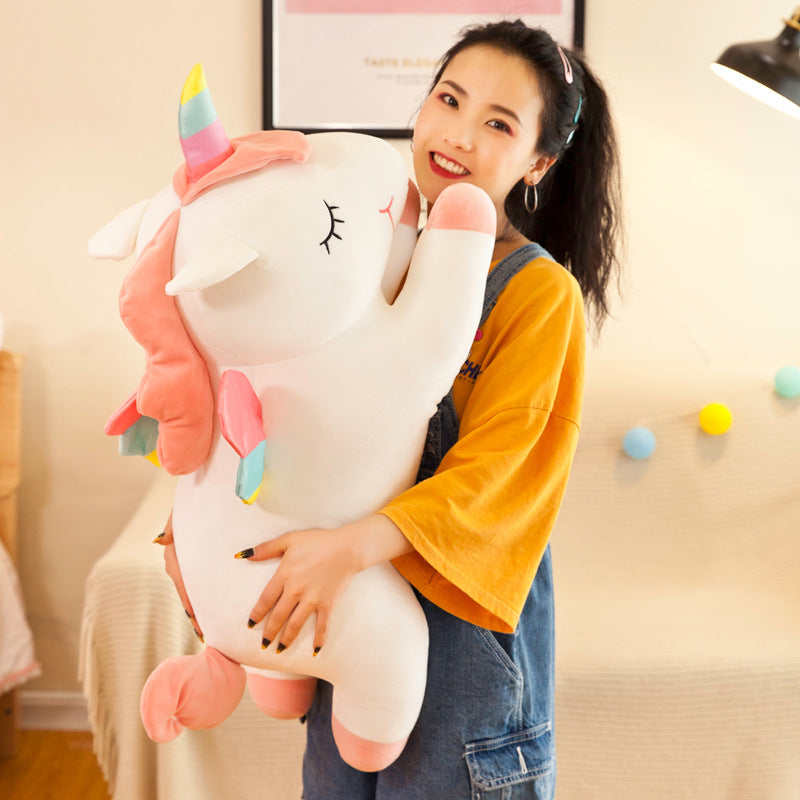 Close-up of Angel Unicorn Plush Toy showing detail