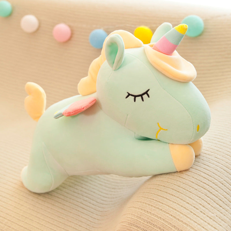 Angel Unicorn Plush Toy with pastel colours
