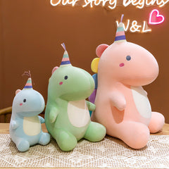 Soft stuffed dinosaur toy for children cuddling
