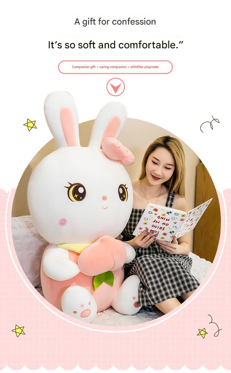 Plush Bunny Toy in peach colour