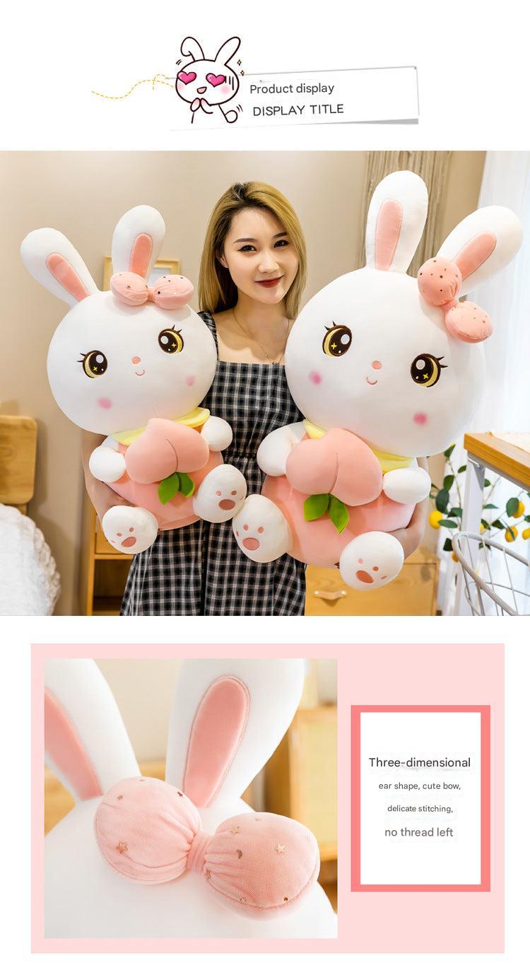 Soft Rabbit Plush Doll in playful pose