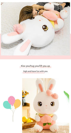 Peach Bunny Toy's features and close-up