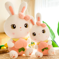 Plush Bunny Toy in peach colour