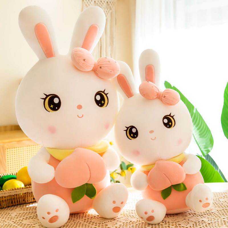 Plush Bunny Toy in peach colour
