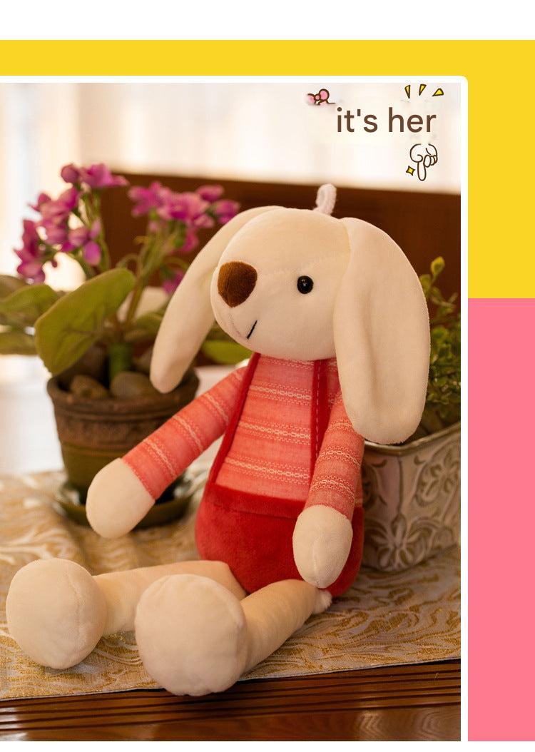 Vibrant Pastel Bunny Soft Toy image 3