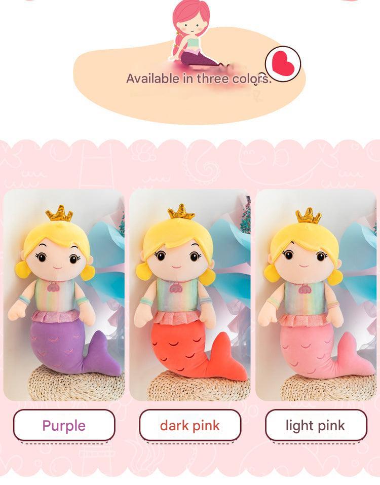 Adorable Mermaid Plush Pillow Doll in vibrant colours