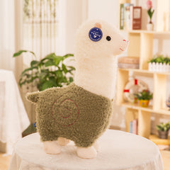 Image of cute alpaca plush toy front view