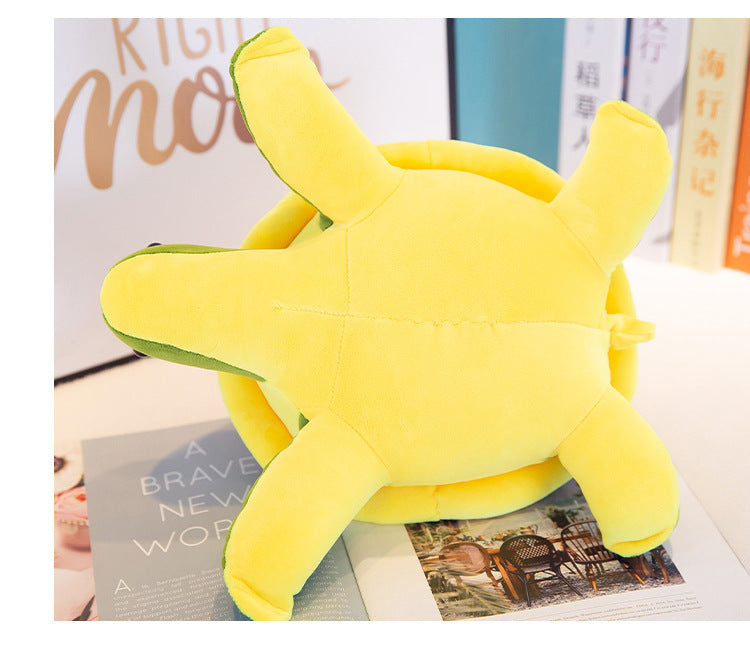 Kids sea turtle plush toy detail image 3