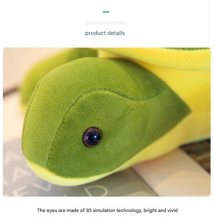 Plush sea turtle on bed image 10