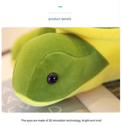 Plush sea turtle on bed image 10