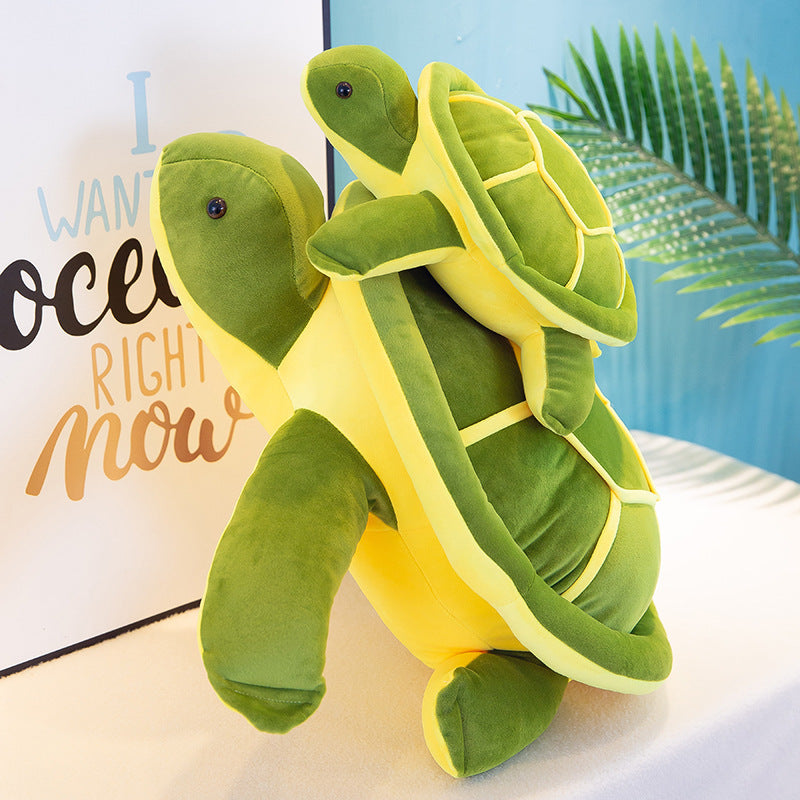 Kids sea turtle plush toy detail image 3