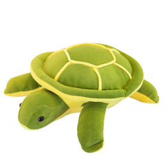Medium green plush turtle back image 5