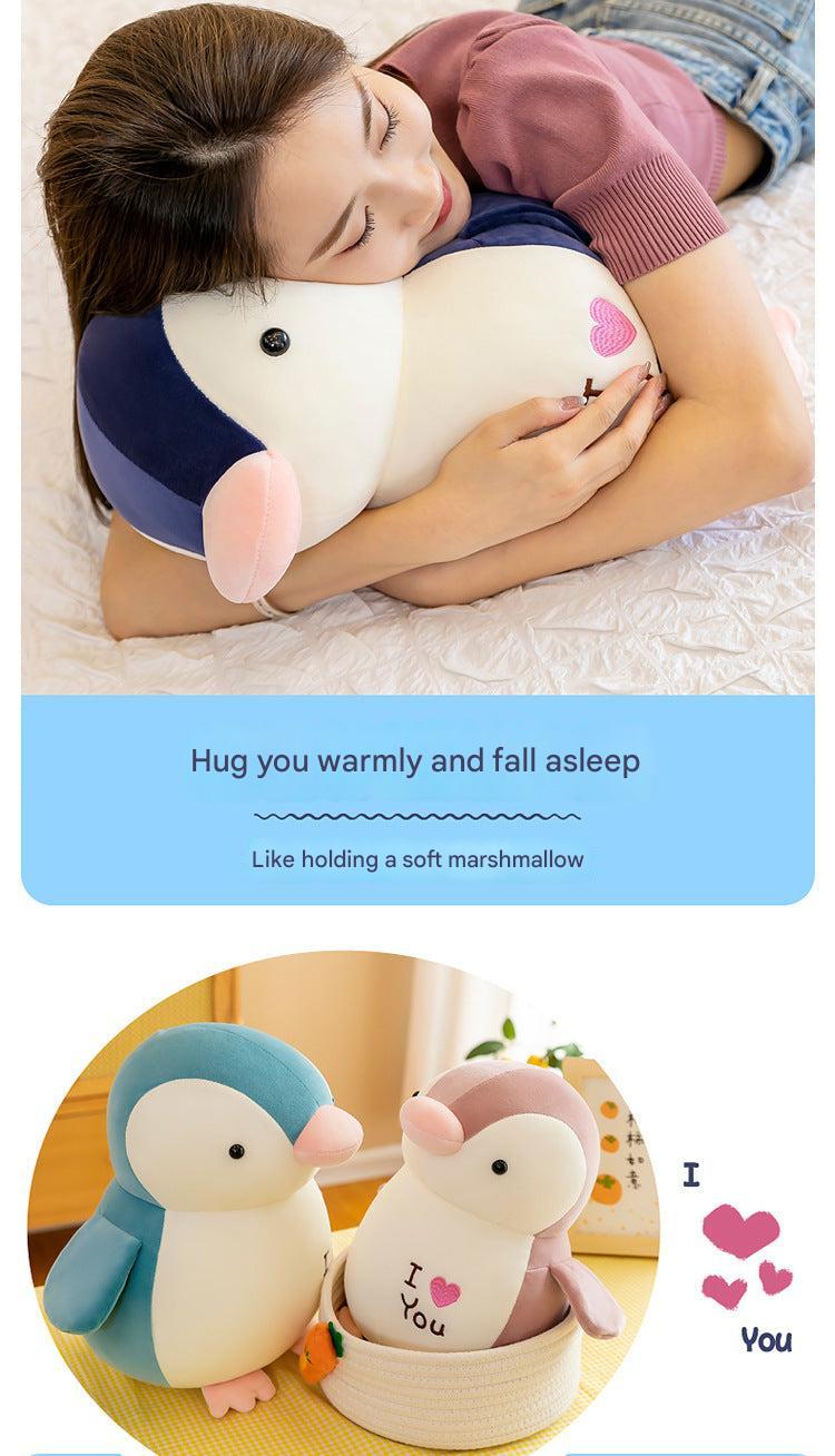 Cuddly Penguin Plush Toy in a playful setting image 3