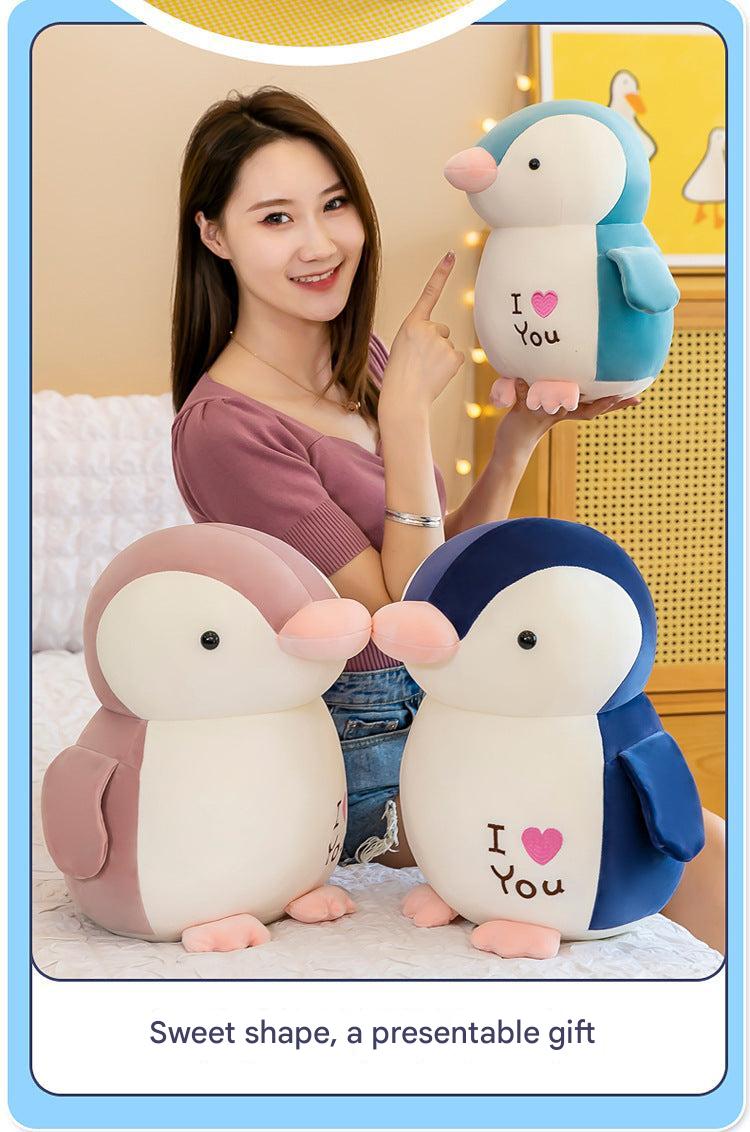 Heart-shaped accent of Cuddly Penguin Plush image 4