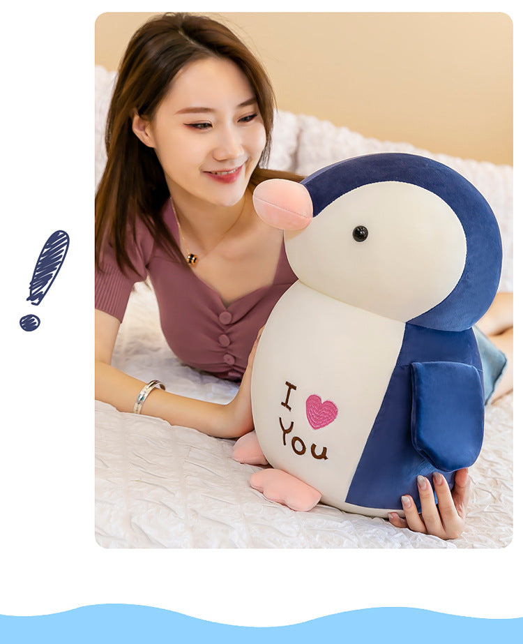 Heart-shaped accent of Cuddly Penguin Plush image 4