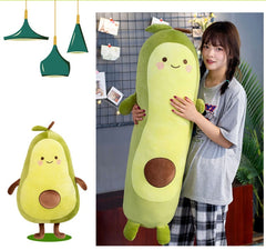 Avocado plush doll showcasing friendly smile and design