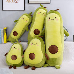 Avocado plush doll showcasing friendly smile and design