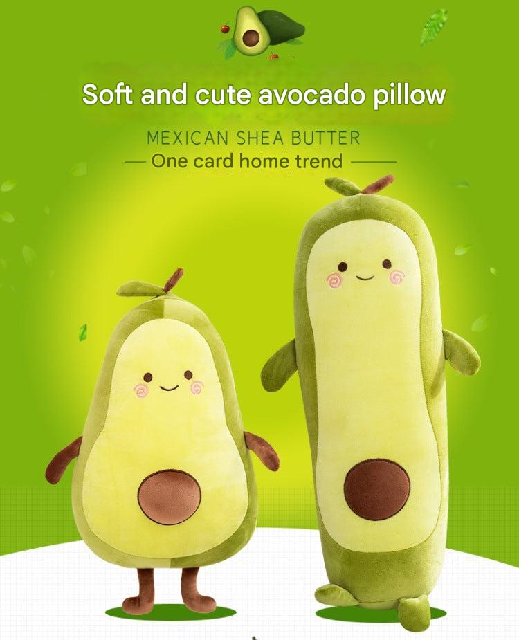 Avocado plush doll with decorative elements