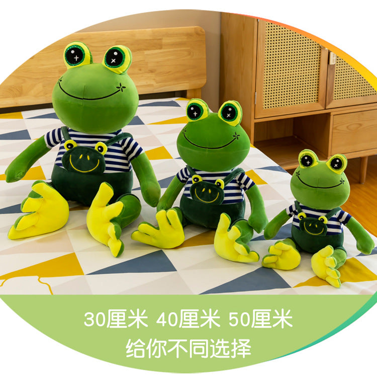 Frog plush toy with high-quality soft fabric