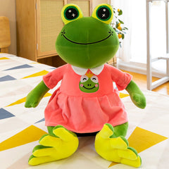 Gift idea featuring cute frog plush toy