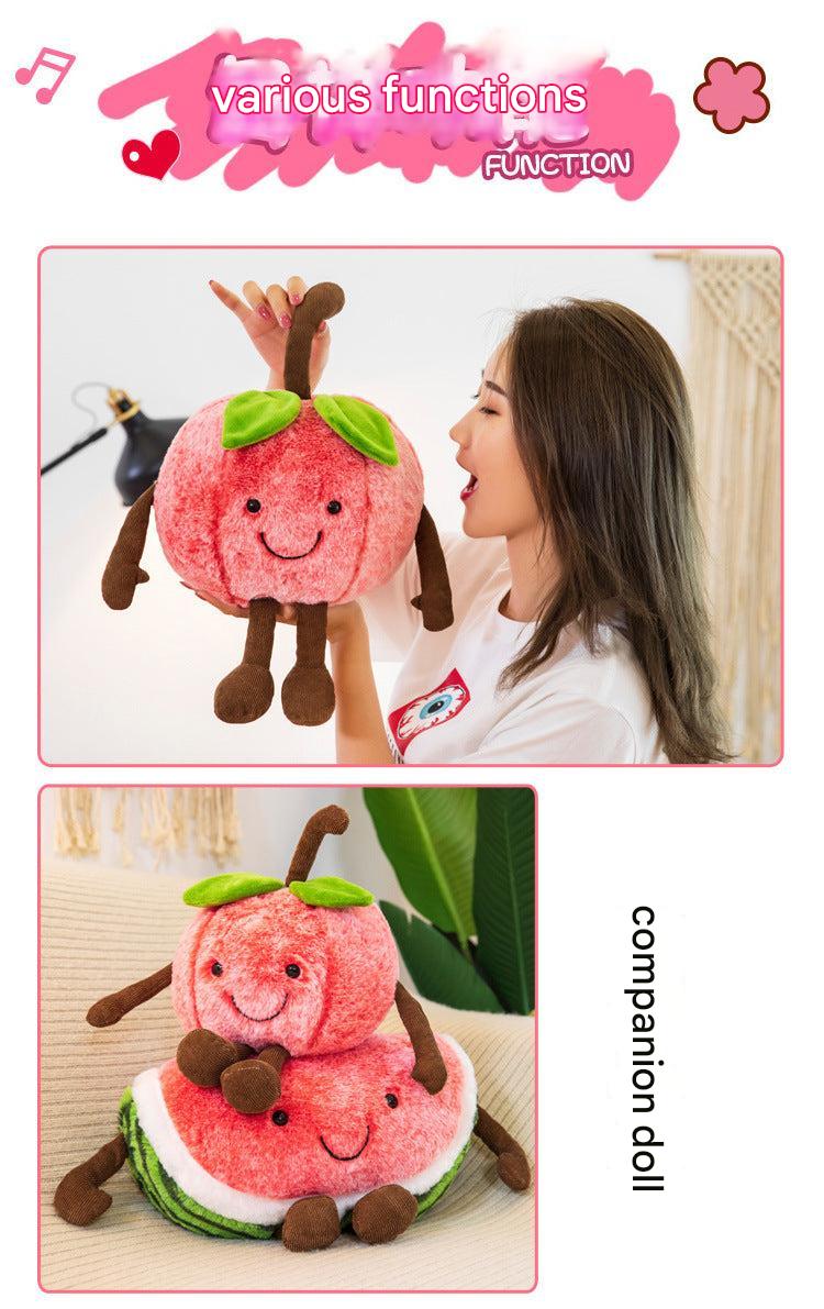 Enjoy the comfort of the Plush Watermelon Doll