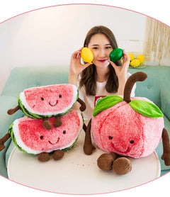 Enjoy the comfort of the Plush Watermelon Doll