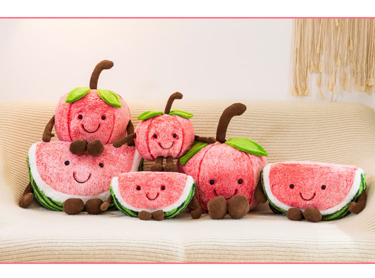 Cherry Watermelon Plush Toy showcasing vibrant design